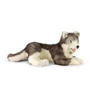 Plyšový pes husky ležící 60 cm Rappa 