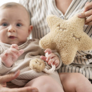 Hračka hudební Teddy hvězdička Nattou 25 cm, 0 m+