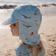 Plážová kšiltovka s ochranou krku Ocean Friends Little Dutch
