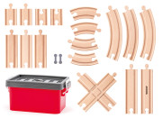 Set kolejí v plastovém boxu, 20 ks