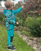 Softshellová bunda dětská Medvědi tyrkysová Wamu