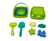 Skládací kýblík s lopatkou a bábovkami Plejo