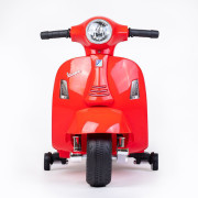 Dětská elektrická motorka Vespa červená Baby Mix