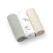 Mušelínové - super měkké plenky, 3 ks 70x70cm Mátová Baby Ono