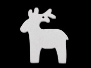 Dřevěné dekorace vánoční k zavěšení/domalování 