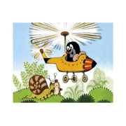 Kostky kubus Krtek a dopravní prostředky dřevo 20 ks