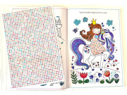 Kouzelné království - 1400 diamantů k nalepení, omalovánky