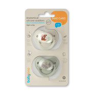 Dudlíky silikonové anatomické 6 - 18 m, 2 ks BabyOno