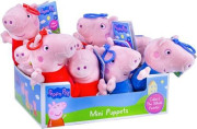 Plyšové Prasátko Peppa s klipem 16 cm