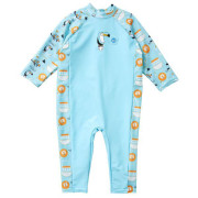 Plážová UV kombinéza pro děti Zvířátka modrá