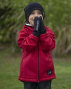 Dětská zimní softshellová bunda s beránkem Red Esito 