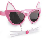 Párty/karnevalové brýle kočka s čumákem - dětské