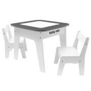 Dětský stůl a židle Leaf Grey Baby Mix