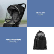 Pláštěnka na kočárek univerzální exclusive Black Zopa
