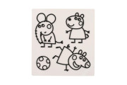 Okenní samolepky a omalovánky Peppa Pig s barvami