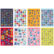 Třpytivé samolepky Stitch A5 8 archů