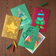 Kreativní sada První čmárací kartičky Vánoční pošta Haba 