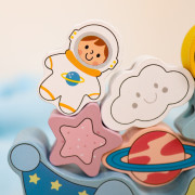 Balanční hračka a provlékání Vesmír 2v1