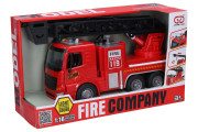 Auto hasičské stříkající s efekty 30 cm