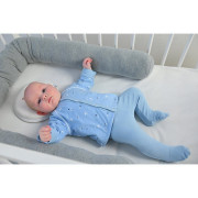 Novorozenecká sada BIO Outlast® UV 50+ Sv. modrá hvězdičky/sv. modrá