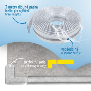 Ochranná páska na hrany transparentní 3 m Sipo 