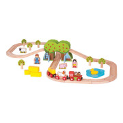 Dřevěná vláčkodráha farma Bigjigs Rail