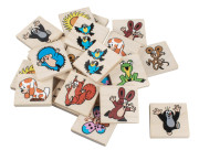 Pexeso Krtek společenská hra 24 dřevěných kamenů Detoa