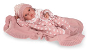 Realistická panenka miminko s celovinylovým tělem 42 cm Erika 50418 Antonio Juan