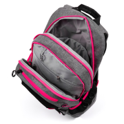 Studentský batoh OXY Sport Grey line pink