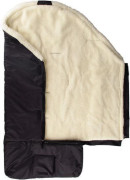 Merino fusak do kočárku z ovčí vlny černý 2. JAKOST