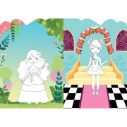 Tvarované oblékání se samolepkami Šaty pro princezny