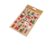 Vánoční samolepky 3D