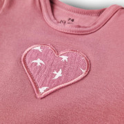 Body šaty tenké KR Outlast® UPF 50+ tm.starorůžové vlaštovky Little Angel