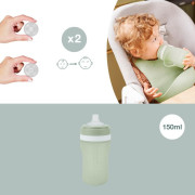 Silikonová láhev 150 ml Green Babymoov