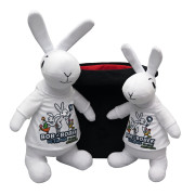 Králíci Bob a Bobek ve filmových tričkách a klobouku, 3 dílná sada,