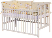 Dětská postýlka s kompletní výbavou 120 x 60 cm, mráček béžová Scarlett 