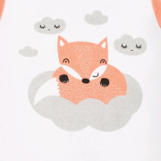 Kojenecká bavlněná košilka New Baby Liška lososová