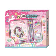 Barevná sada blok s jednorožcem