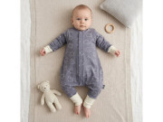 Merino spací pytel s nohavicemi a odepínacími rukávy Šedé ovečky Kaarsgaren