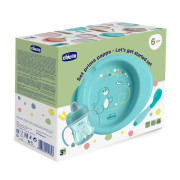 Startovní set - talíř, láhev a lžička 6 m+ Chicco