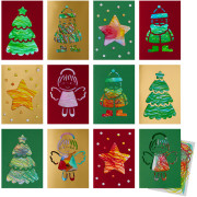 Kreativní sada První čmárací kartičky Vánoční pošta Haba 