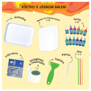 Sada na mramorování 6 barev Jarmelo