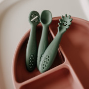 Set 3 ks silikonových tréninkových lžiček Take&Match 6 m+ Petite & Mars