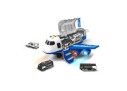 Policejní letadlo s nákladním prostorem + 3 autíčka