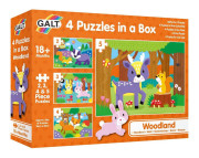 4 Puzzle v krabici - V lese 18 m+
