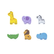 Dřevěná vkládačka autíčko Viga