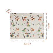 Multifunkční oboustranná pěnová skládací podložka 200 x 150 cm Savana Zopa