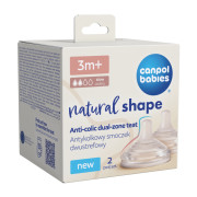 Savička k lahvi Natural Shape 3 m+ 2 ks Canpol babies