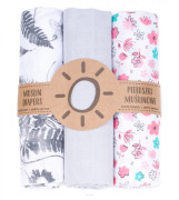 Mušelínové plenky 3 ks + žínka Mamo Tato