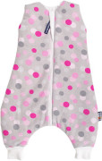Letní spací pytel s nožičkami bambus šedý s puntíky Kaarsgaren 